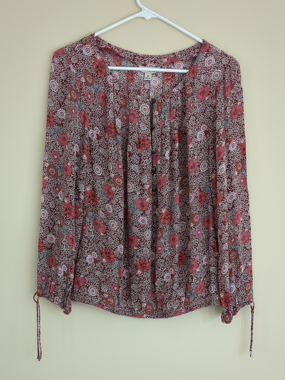Medium Lucky Brand Red Shirt Top